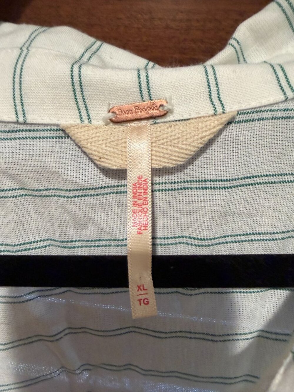 Free People Striped Button-Down Shirt - Picture 2 of 3